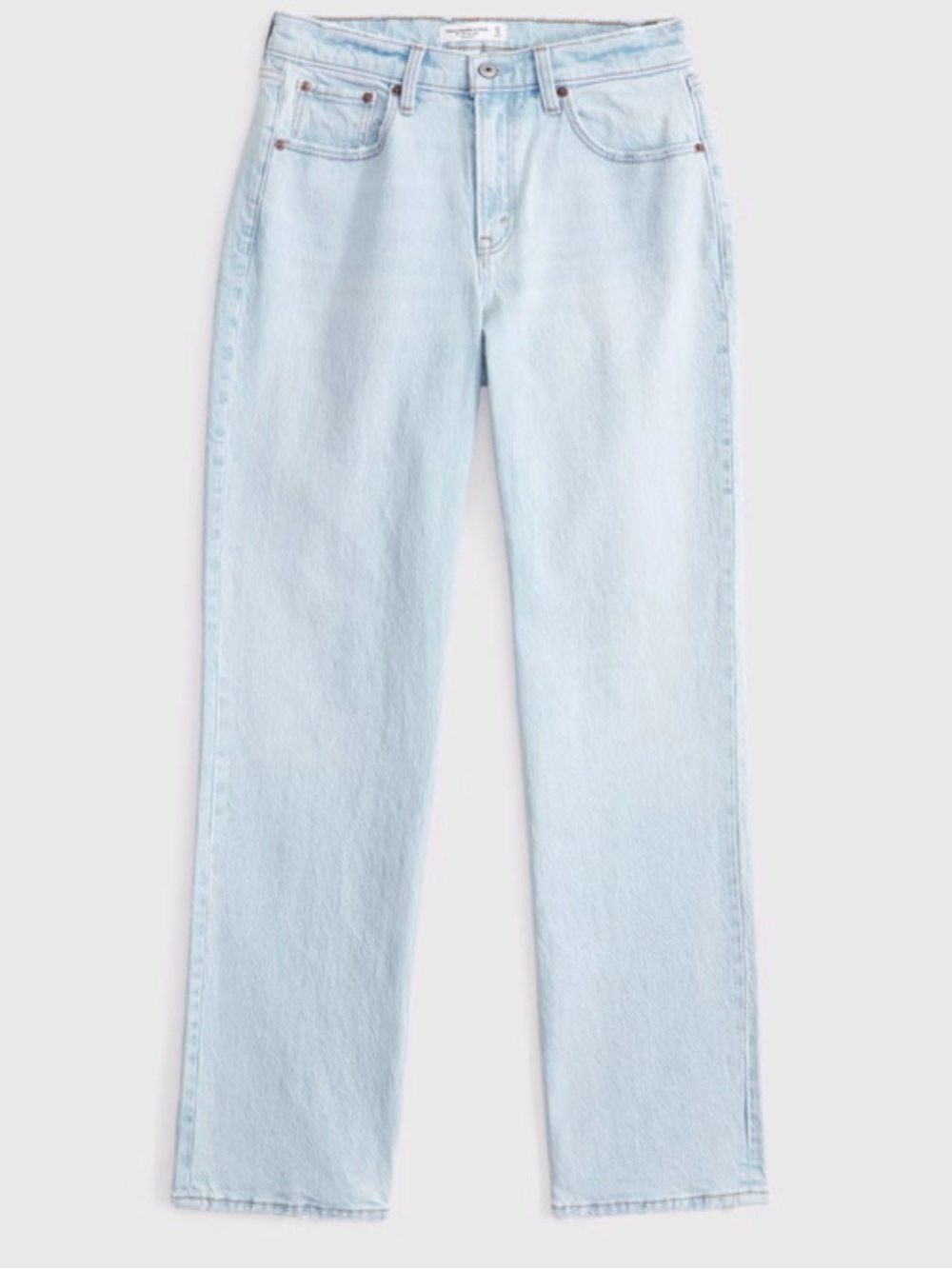 Abercrombie & Fitch The 90s Straight Mid Rise Jeans Curve Love Size 29 Short - Picture 9 of 9